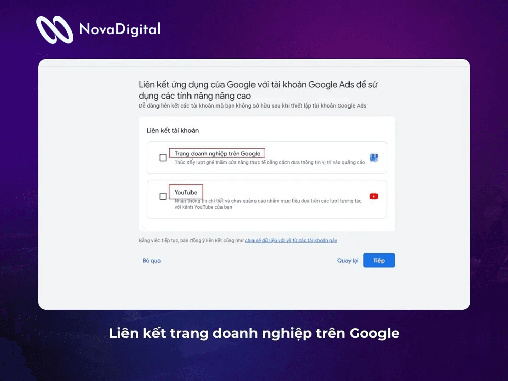 liên kết trang doanh nghiệp