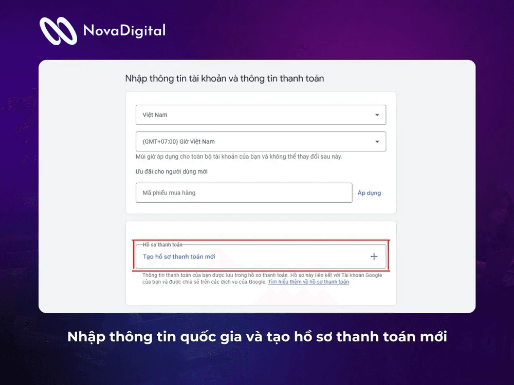 nhập thông tin tài khoản