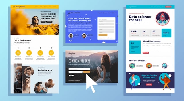 loại landing page phù hợp