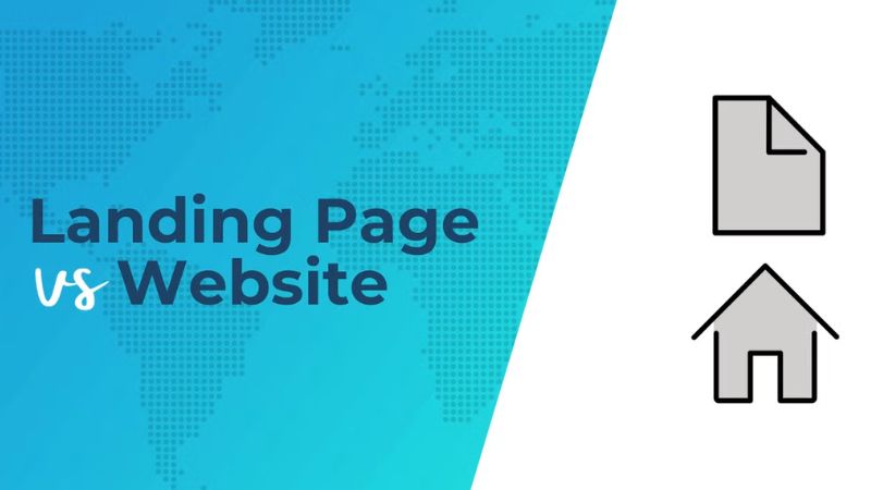 So sánh landing page và website